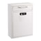 Adiroffice Large Wall Mountable Mailbox with Key and Combination lock ADI631-04-WHI-KC - alternate 1